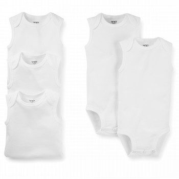 Sleeveless 5-Pack Bodysuits