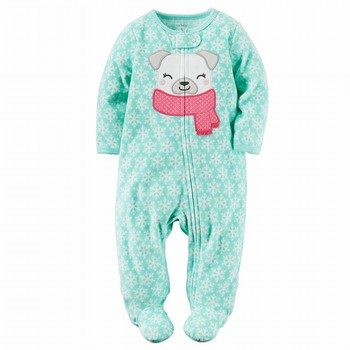 Fleece Zip-Up Sleep & Play One Piece