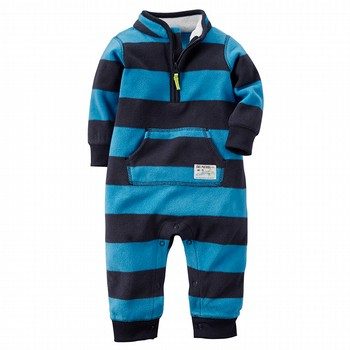 stripe Micro Fleece One piece