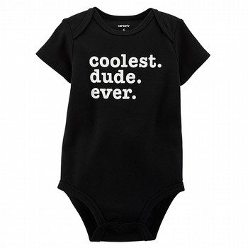 Slogan Print Bodysuit