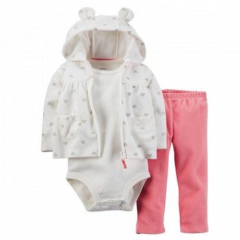 3-Piece Cardigan & Bodysuit Set