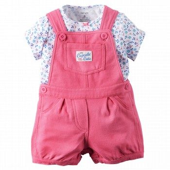 Pink Floral Shortall