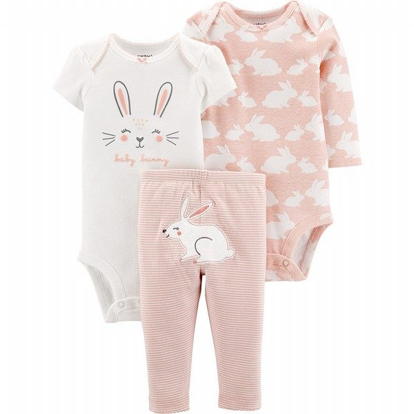 Carters baby girl 3 piece set best sale