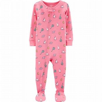 Snug Fit Cotton Onepiece Footie PJs