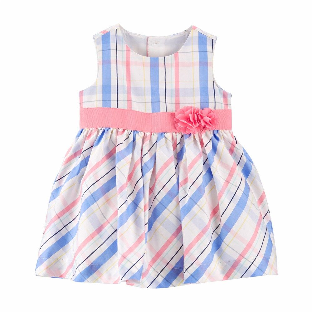 Carter's Plaid Plume Sateen Dress | Baby Girl