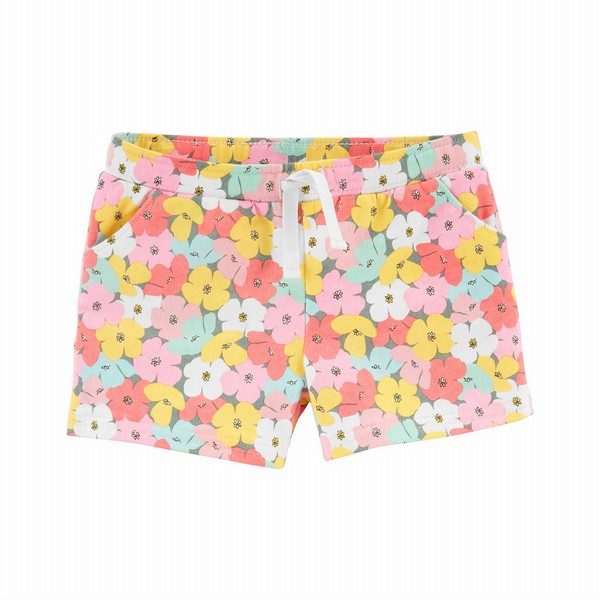 floral pull on shorts