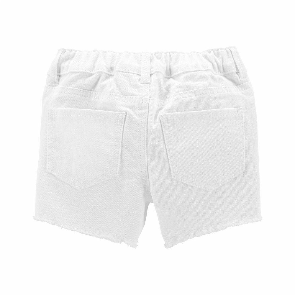 OshKosh B'gosh White Denim Shorts Baby Girl
