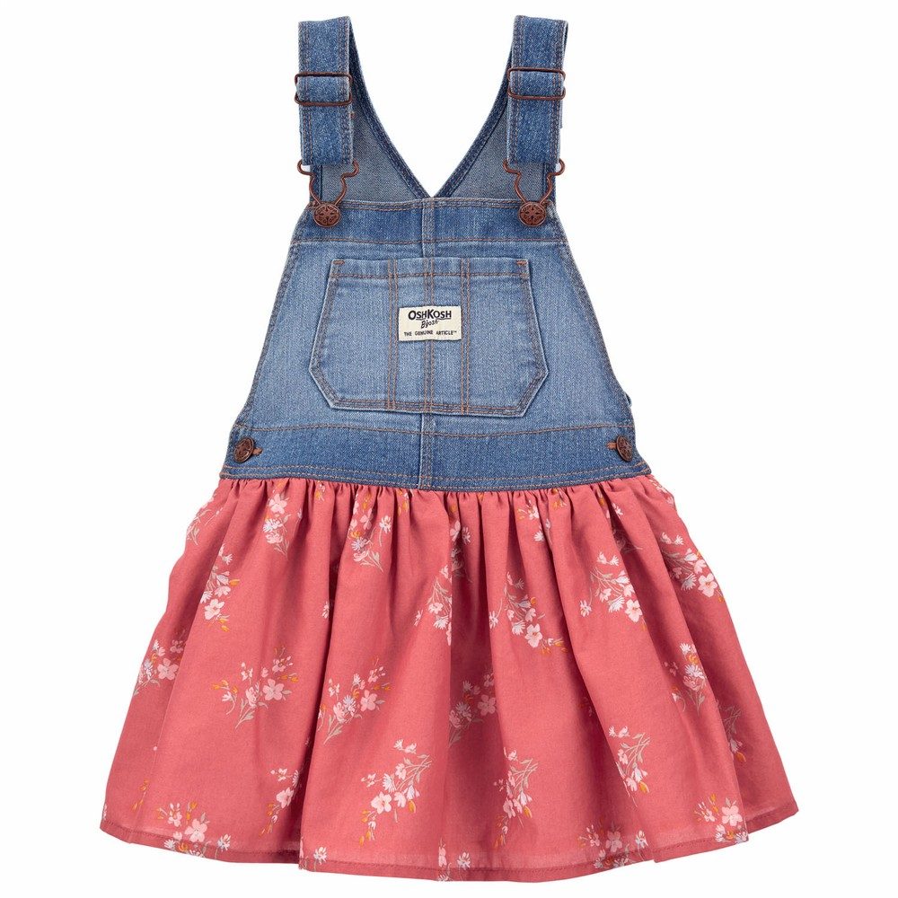 OshKosh B'gosh Floral Knit Denim Skirtall | Baby Girl