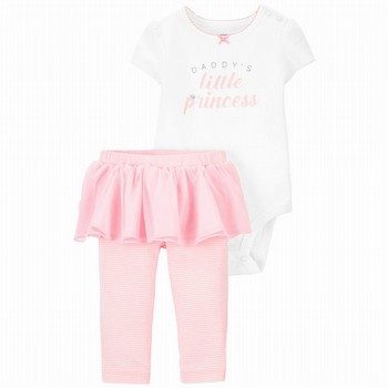 2-Piece Daddy's Princess Bodysuit & Tutu Pant Set