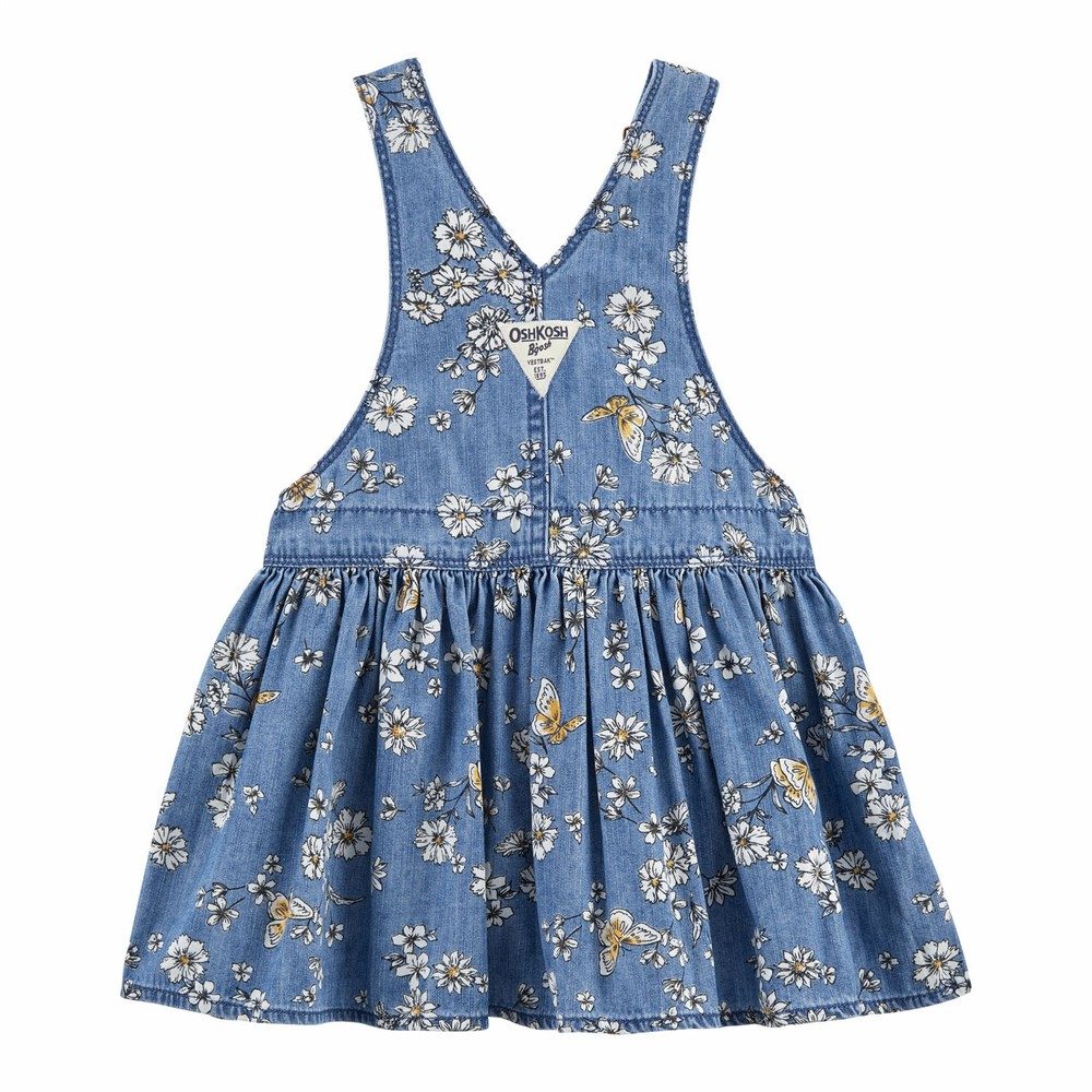 OshKosh B'gosh Denim Floral Print Skirtall Baby Girl