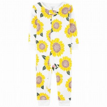 Sunflower Snug Fit Cotton Footless One Piece PJs