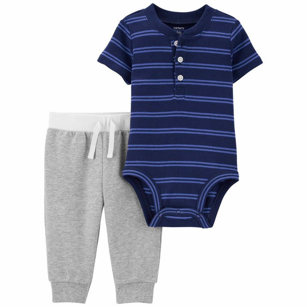 Carter's 2-Piece Striped Bodysuit Pant Set | Baby Boy