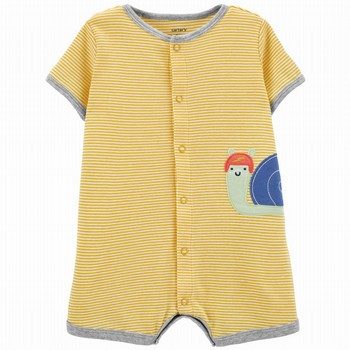 Snail Snap-Up Romper