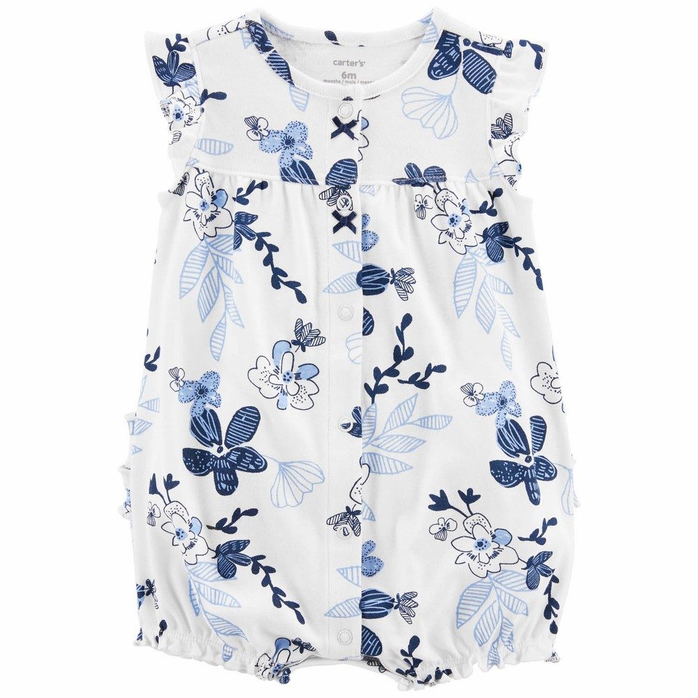 Carter's Floral Snap-Up Romper | Baby Girl