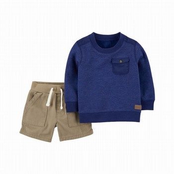 2-Piece Pullover Sweater & Short Set