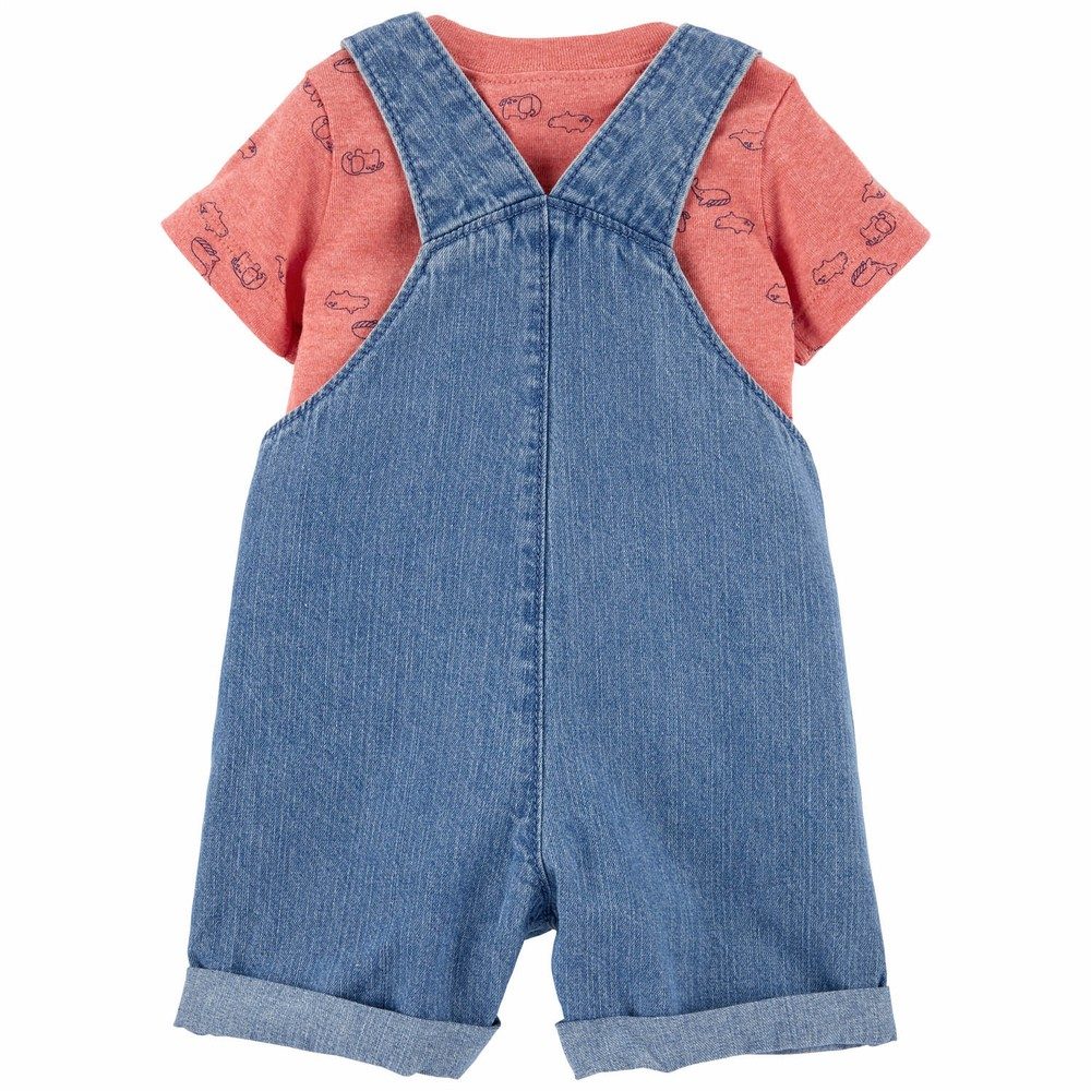 Carter's 2-Piece Tee & Shortalls Set | Baby Boy