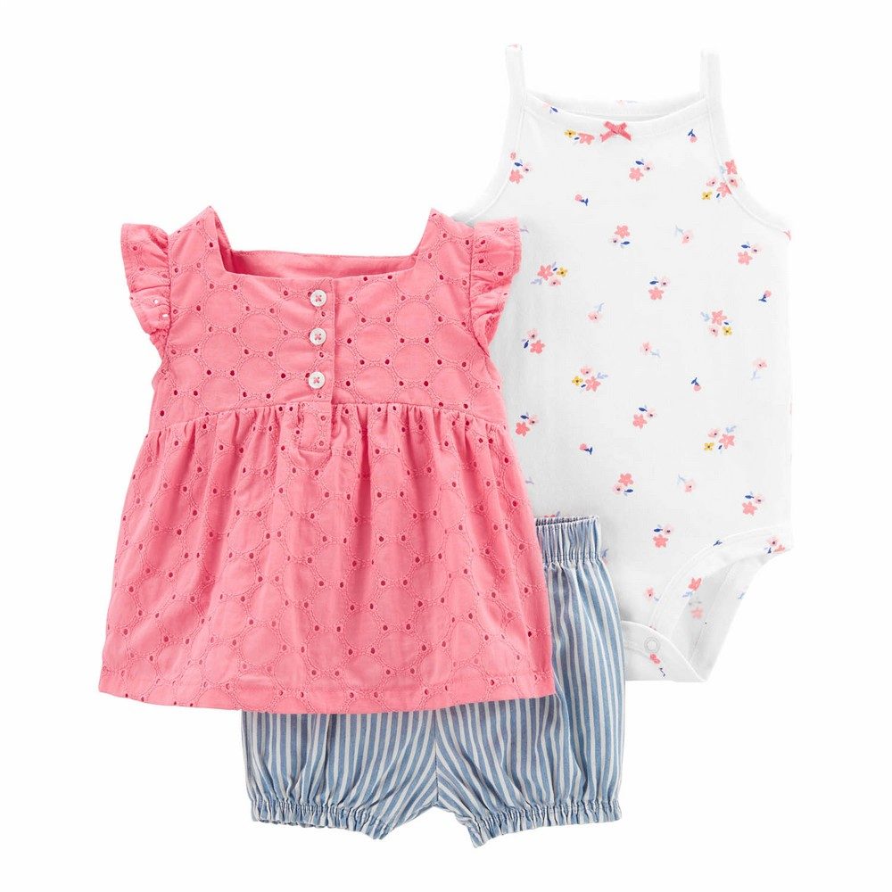 Carter's 3-Piece Little Short Set | Baby Girl