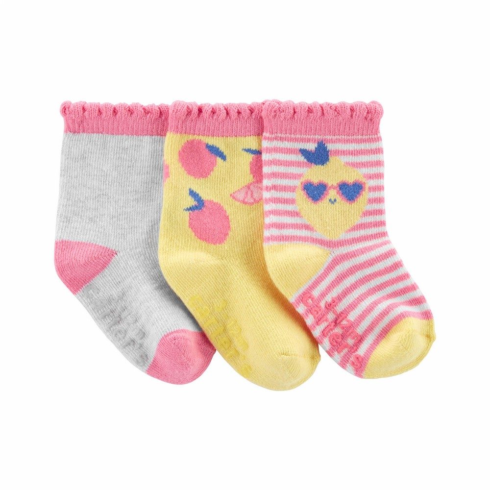 Carter's 3Pack Striped Socks Baby Girl