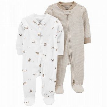 2-Pack Zip-Up Sleep & Play One Pieces