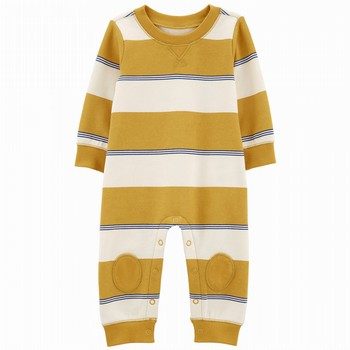 Striped Fleece Jumpsuit