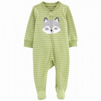 Raccoon 2-Way Zip Cotton Sleep & Play
