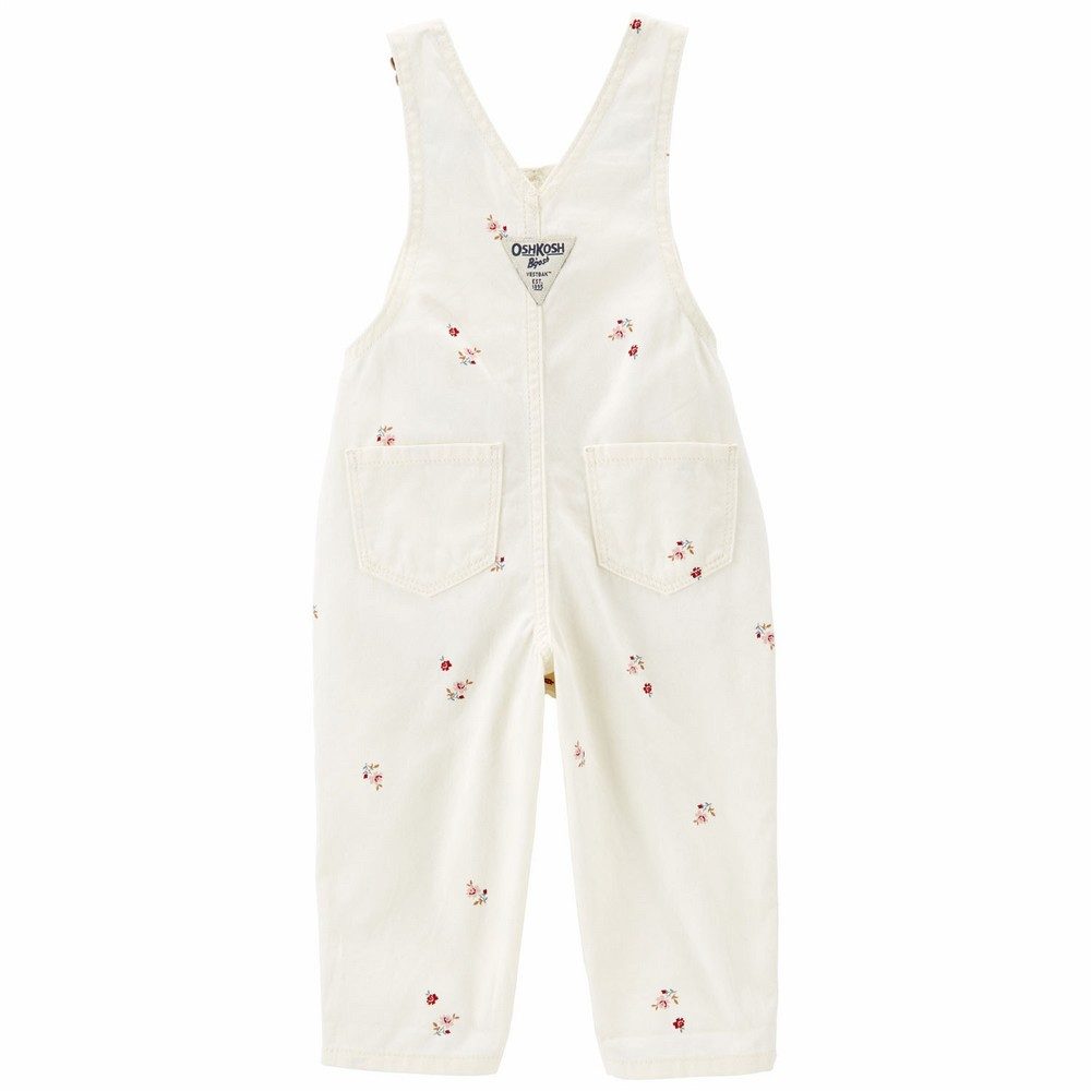 OshKosh B'gosh Allover Floral Print Twill Overalls Baby Girl