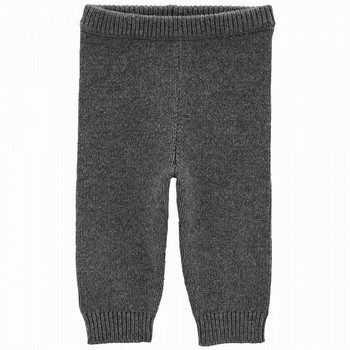 Charcoal Sweater Knit Pants