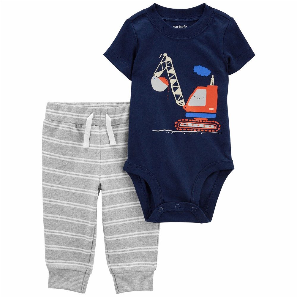 Carter's 2-Piece Construction Bodysuit Pant Set | Baby Boy