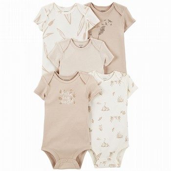 Baby Girls' Short Sleeve One Piece Bodysuit 3 Pack Gift Set (Red