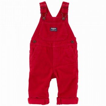 Jersey Lined Corduroy Overalls