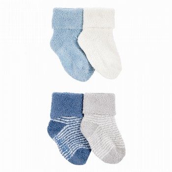 4-Pack Chenille Foldover Cuff Booties