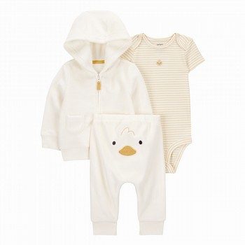 3-Piece Duck Little Cardigan Set