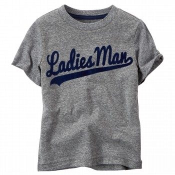 Grey Ladies Man T-Shirt