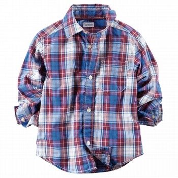 red plaid shirt for toddler boy