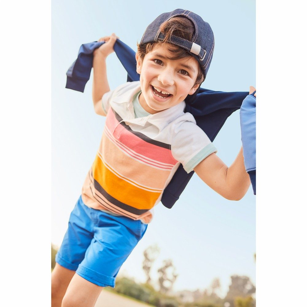 Carter's Striped Jersey Polo Toddler Boy