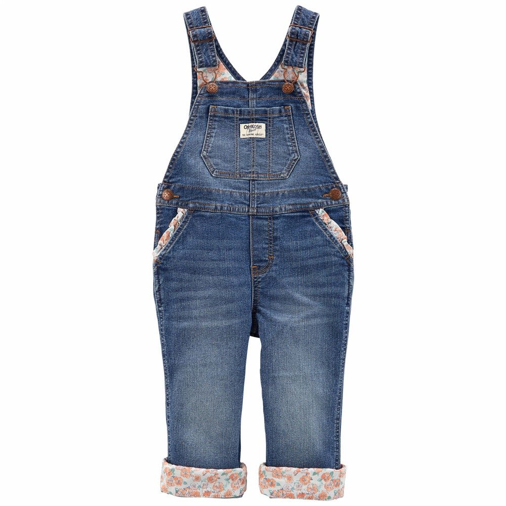 OshKosh B'gosh Floral Print Overalls | Toddler Girl