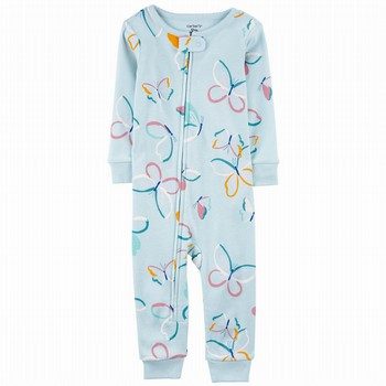 Butterfly Snug Fit Cotton Footless One Piece PJs