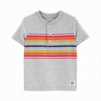 Striped Henley Tee