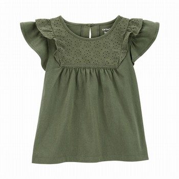 Eyelet Flutter Top