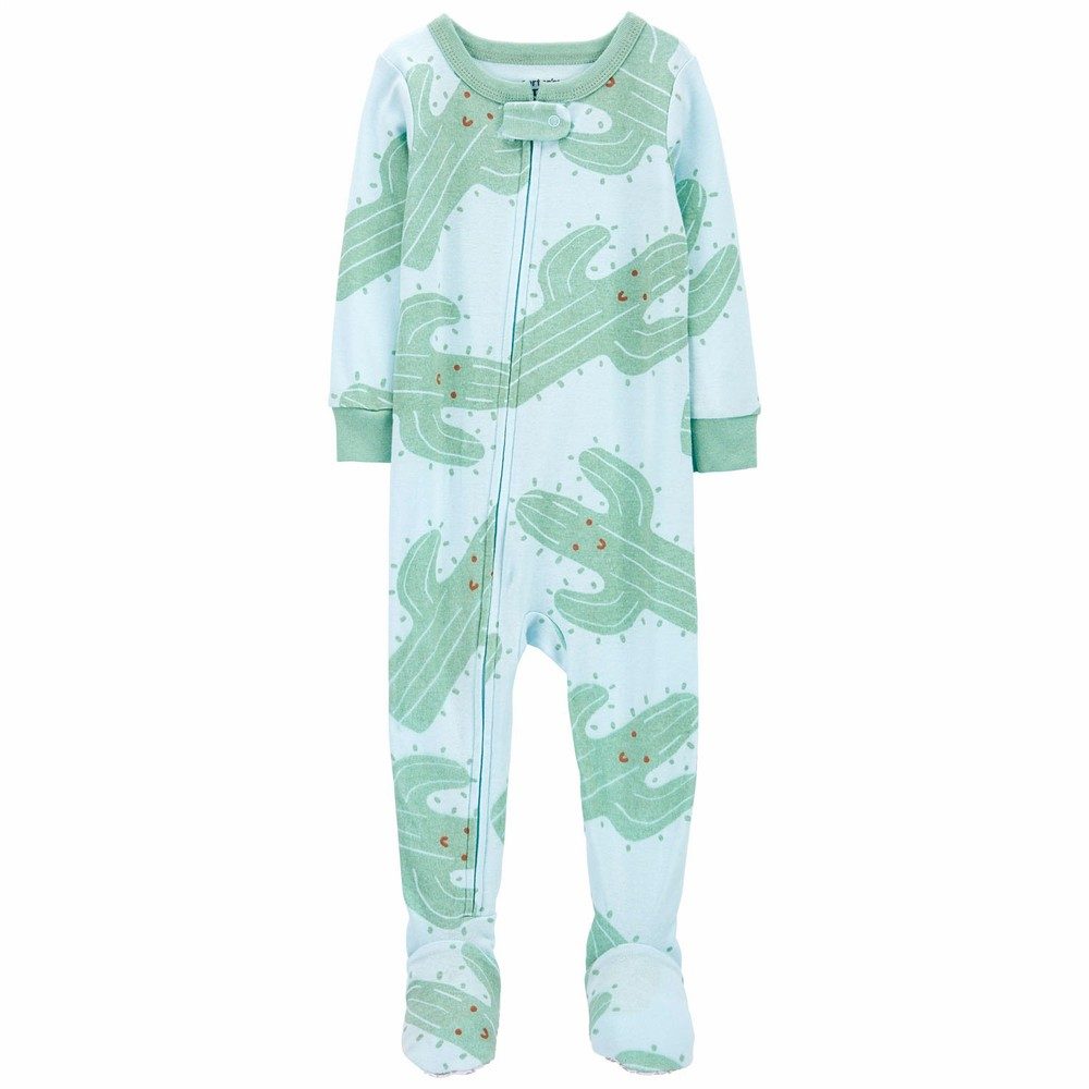 Carter's Cactus Snug Fit Cotton Footie One Piece Pjs Toddler Boy - Main Image