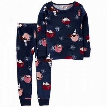 2-Piece Hot Cocoa Loose Fit Fuzzy PJ's