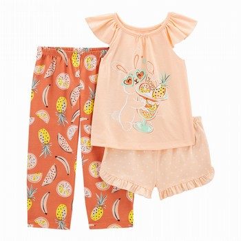 3-Piece Bunny Loose Fit PJs
