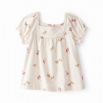 Cowgirl Print Short-Sleeve Top