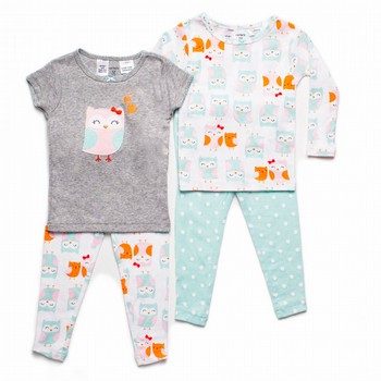 4 Piece Owl PJ Set