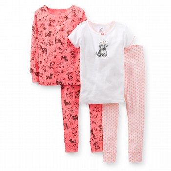 Pink Puppy Pyjama Set