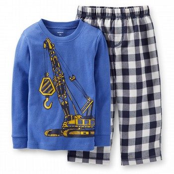 Toddler Blue Crane Pyjama Set