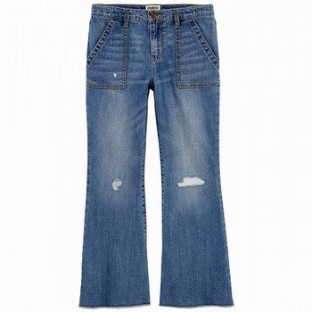 High Rise Flare Jeans: Rip and Repair Remix