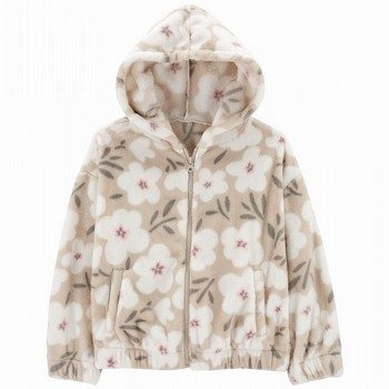 Floral Fuzzy Hoodie