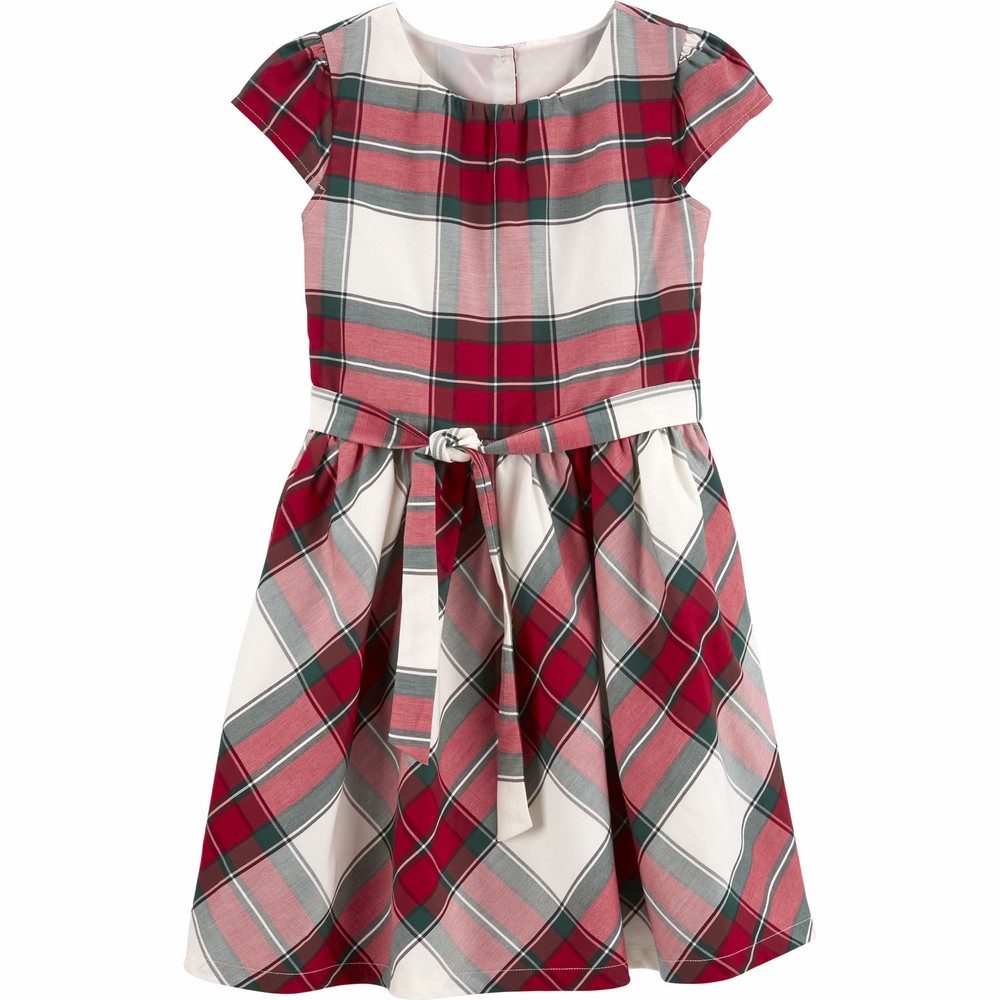 Carter's Plaid Sateen Dress | Girl