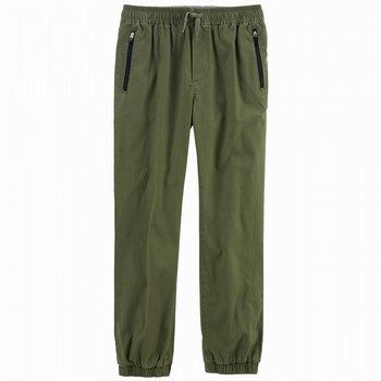 Stretch Canvas Pull-On Joggers